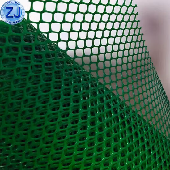 Malla de pollo/red plana de plástico para cría de granjas/red extruida para aves de corral